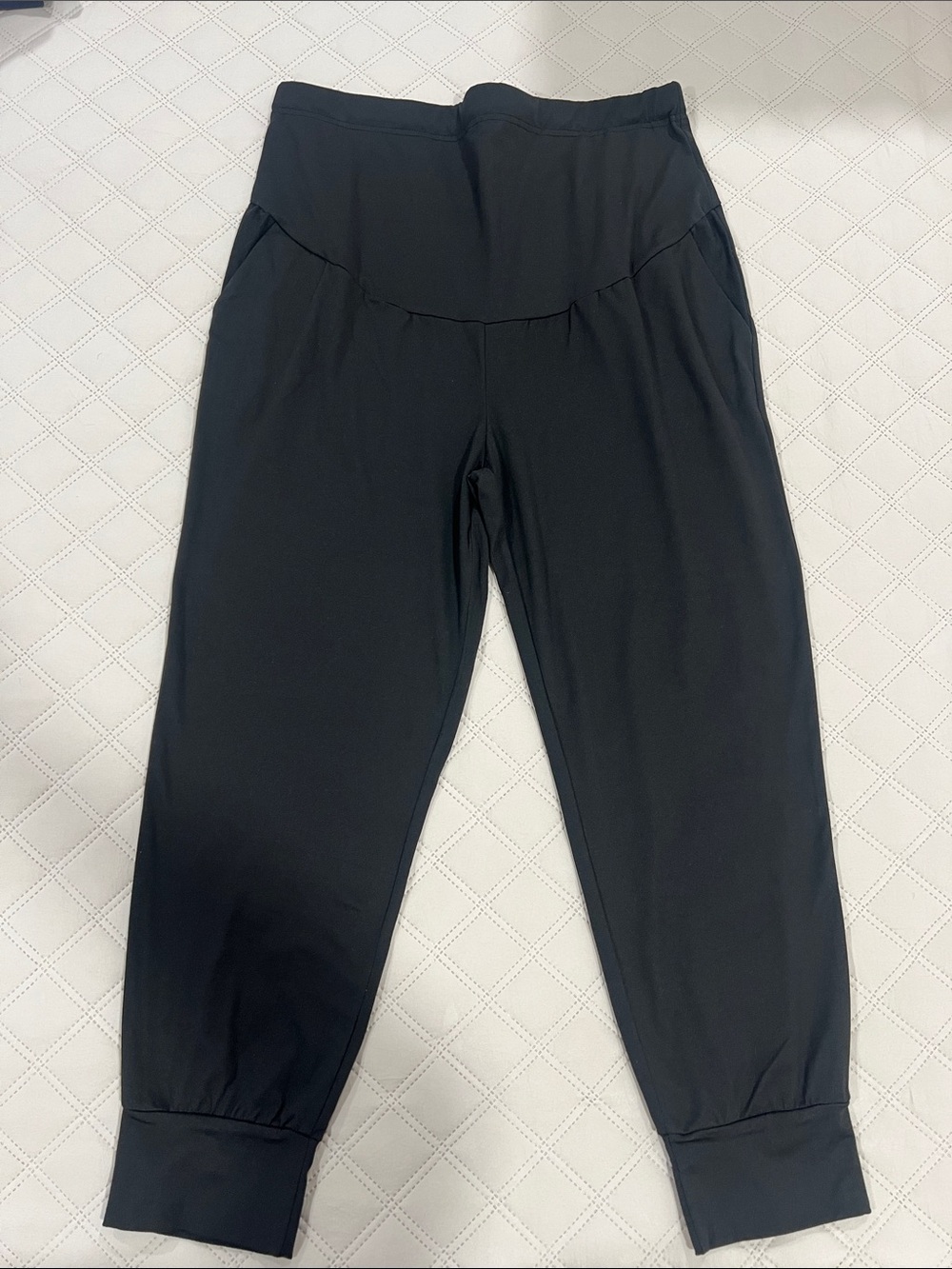 Women’s Maternity-Style Black Lounge Bottoms
